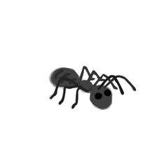 Cute Ant; Watercolor style icon, Hand drawn vector illustration like watercolor