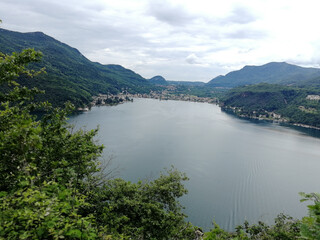 Obraz na płótnie Canvas Mountains and lakes around North Italy