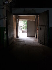Fototapeta na wymiar old abandoned building
