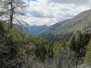 Fototapeta premium Mountains and lakes around North Italy