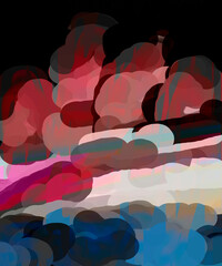 Abstract pattern. Illustration. Oil paintings copy space