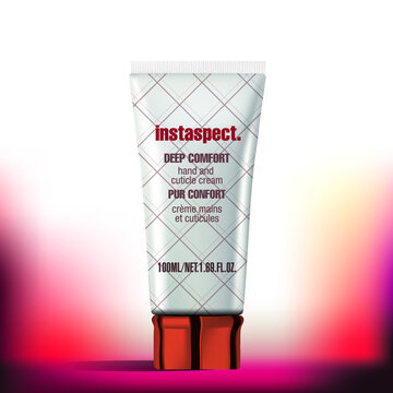 Hand Cream, Cosmetics Tubes Mockup, Cosmetics , Cosmetics Packaging Design Template, Hand Cream Tube Luxury High End Cosmetics Design 