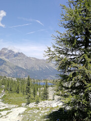 Mountains and lakes around North Italy