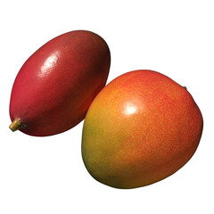 Mango 3d illustration isolated on the white background