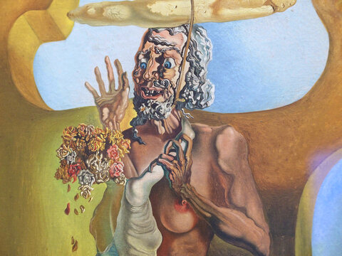 Art collection of the Peggy Guggenheim museum in Venice-Salvador Dali
