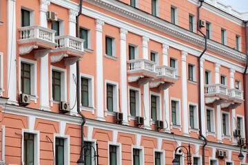 Autumn, 2013 - Vladivostok, Primorsky region - FEFU pink building in the central part of Vladivostok