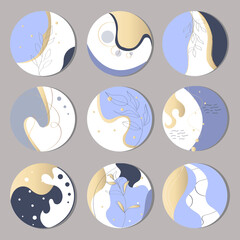 Set of abstract templates for your business