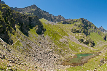 Landscape near Monviso, Italy.