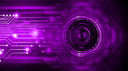 eye cyber circuit future technology concept background