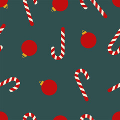 Christmas toy and candy. New Year and Christmas