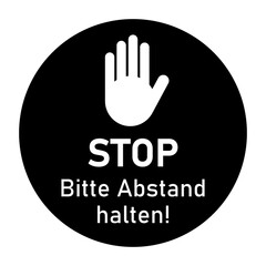 Bitte Abstand halten (