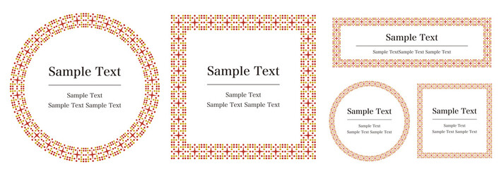 飾り罫 囲み罫 タイトル 見出し パッケージなどに使える装飾用ベクターデータ Belt Wall Mural Be Kotonoha