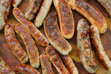 Sausages grilled