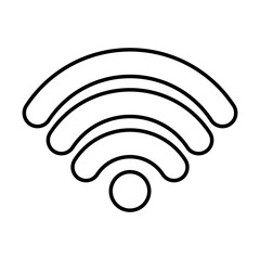 wifi symbol icon, line style