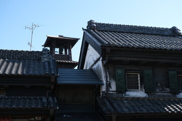 川越　蔵造りの街にある　時の鐘