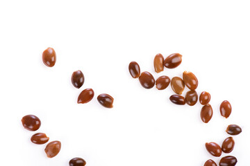 Chinese star anise fruits isolated on a white background.