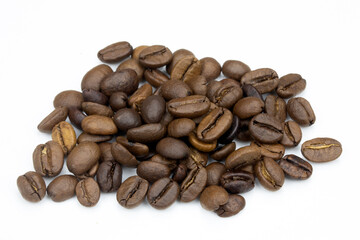 coffee beans isolated on white background