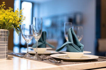 table setting for a dinner