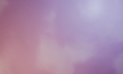 3D pink and purple cloudy sky