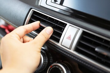 Car cooling control button.