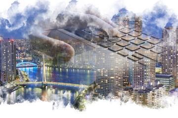 Conceptual view of cloud computer technologies