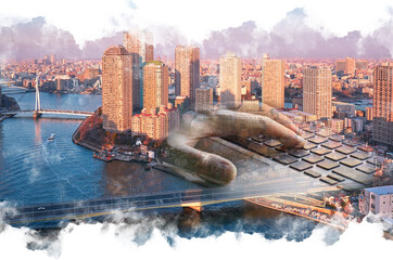 Conceptual view of cloud computer technologies