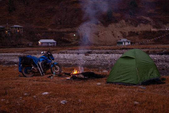 biker camping