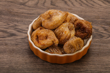 Dry sweet fig fruit heap