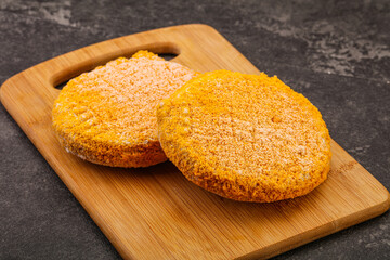 Raw chicken cutlet for roast