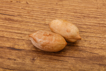 Tasty pecan nut heap isolated