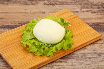 Italian Mozzarella cheese over board