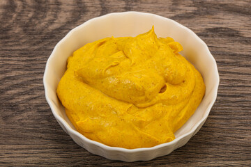 Asian Curry sauce in the bowl