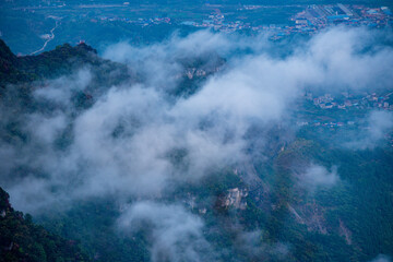 Beautiful landscape of Tianmen mountain national park, Hunan province, Zhangjiajie, China