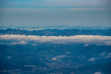 Beautiful landscape of Tianmen mountain national park, Hunan province, Zhangjiajie, China