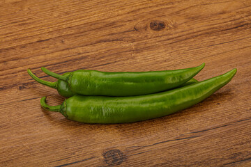 Ripe tasty spicy green pepper