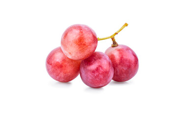 red grape isolated on white background.