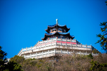 Beautiful landscape of Tianmen mountain national park, Hunan province, Zhangjiajie, China