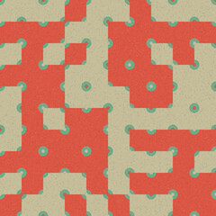 Abstract Geometric Pattern generative computational art illustration