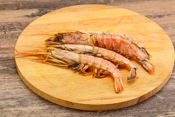 Tasty big Langoustine over the board