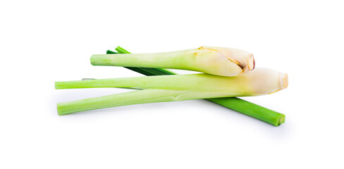 Lemon grass on white background.