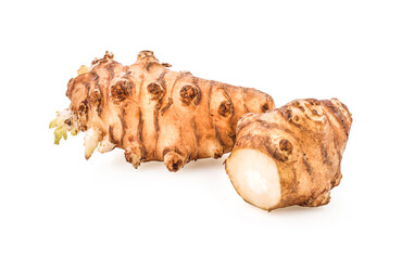 Sunchoke isolated on white background.
