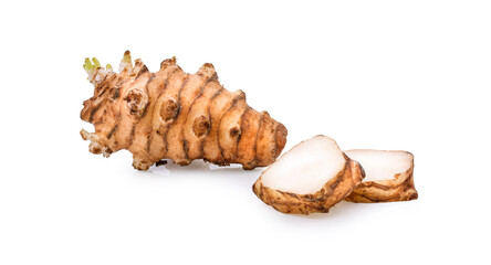 Sunchoke isolated on white background.