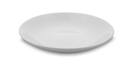 white plate isolated on white background.