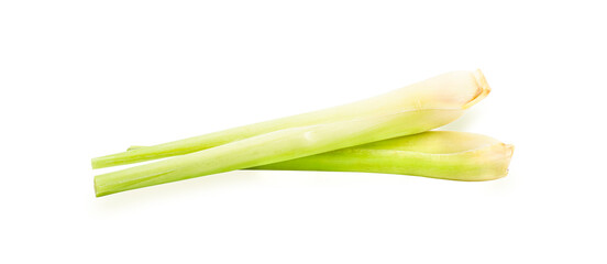 Lemongrass isolated on a white background.