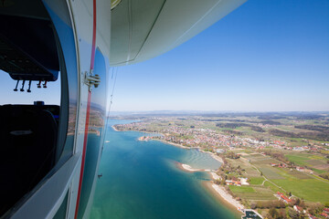 Zeppelinflug über dem Bodensee bei Wasserburg © Jan Schuler