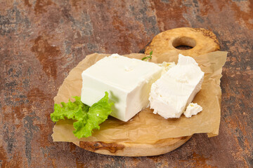 Greek traditional Feta soft cheese