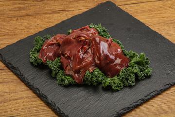 Raw chicken liver for cooking