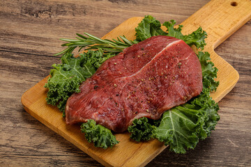 Raw beef steak for grill