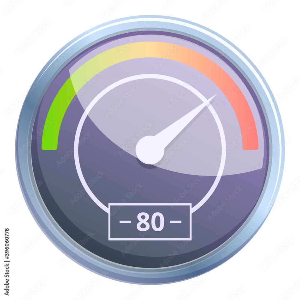 Poster internet speed digital icon. cartoon of internet speed digital vector icon for web design isolated o