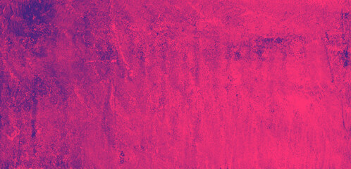 Purple Magenta speckled hand-painted illustration texture design of old distressed vintage grunge concrete with Pink stains. damaged textured abstract washed cement backdrop as web banner background.